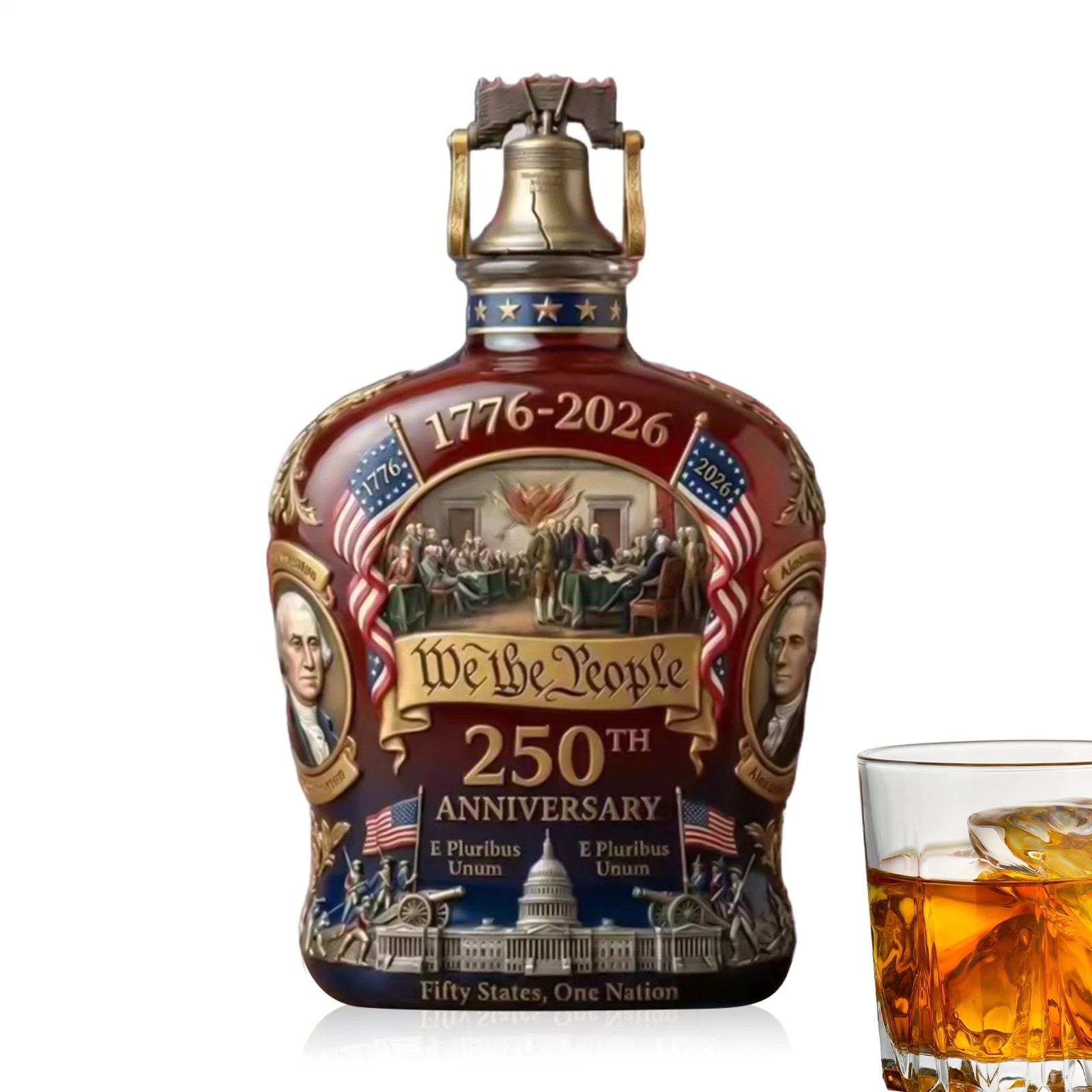 Whiskey Bottle America Us 250Th Anniversary We The People 2026 Whiskey Bottle