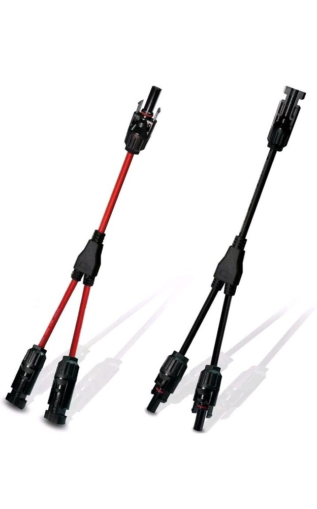 2 Pair Adapter Cable Wire Plug Tool Kit for Solar Panel(M/FF+F/MM)