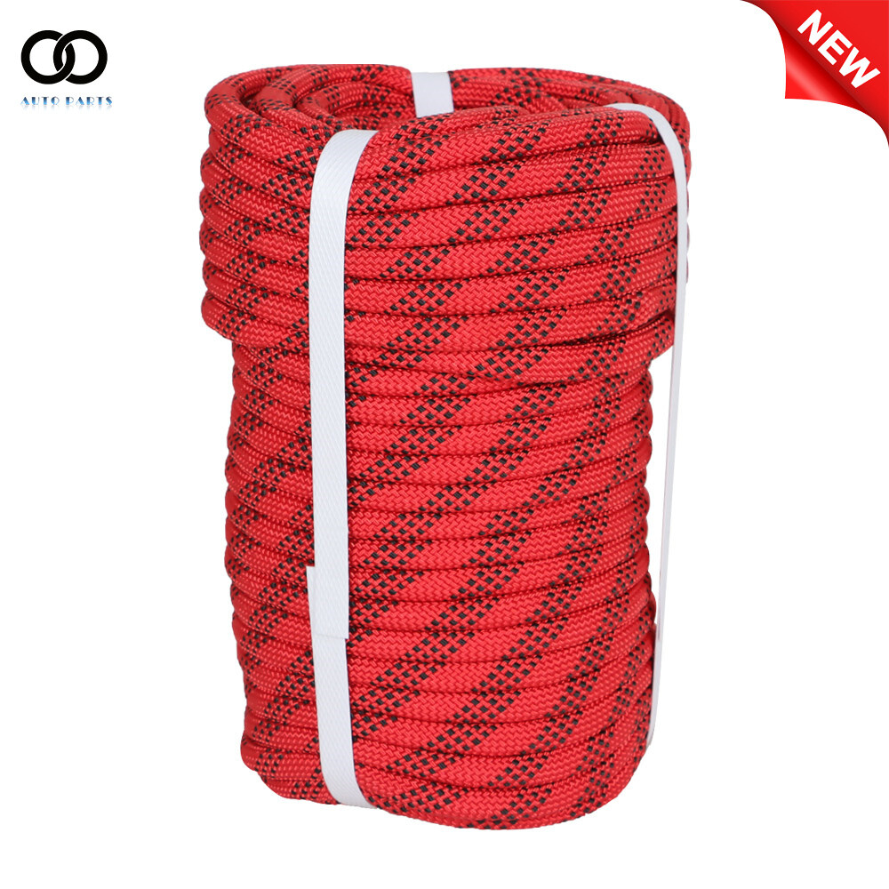 3/8" × 100' Braid Polyester Rope Arborist Tree  Rope High Strong 3520Lbs