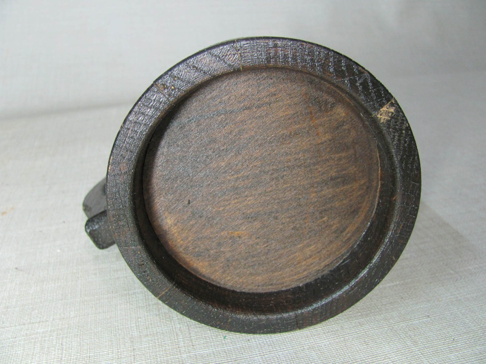 RUSTIC HANDMADE WOODEN VIKING BEER MUG TANKARD CUP WITH ROPE TRIM MEDIEVAL STYLE