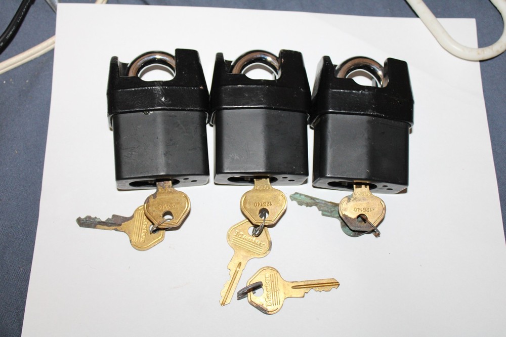 Master Lock Pro Series - High Security Padlocks Keyed Alike 3 Locks