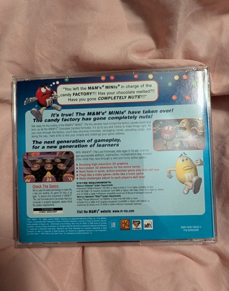 M&M's The Lost Formulas 3D Early Learning Mathematics Mars CD-ROM (2000) Win/Mac