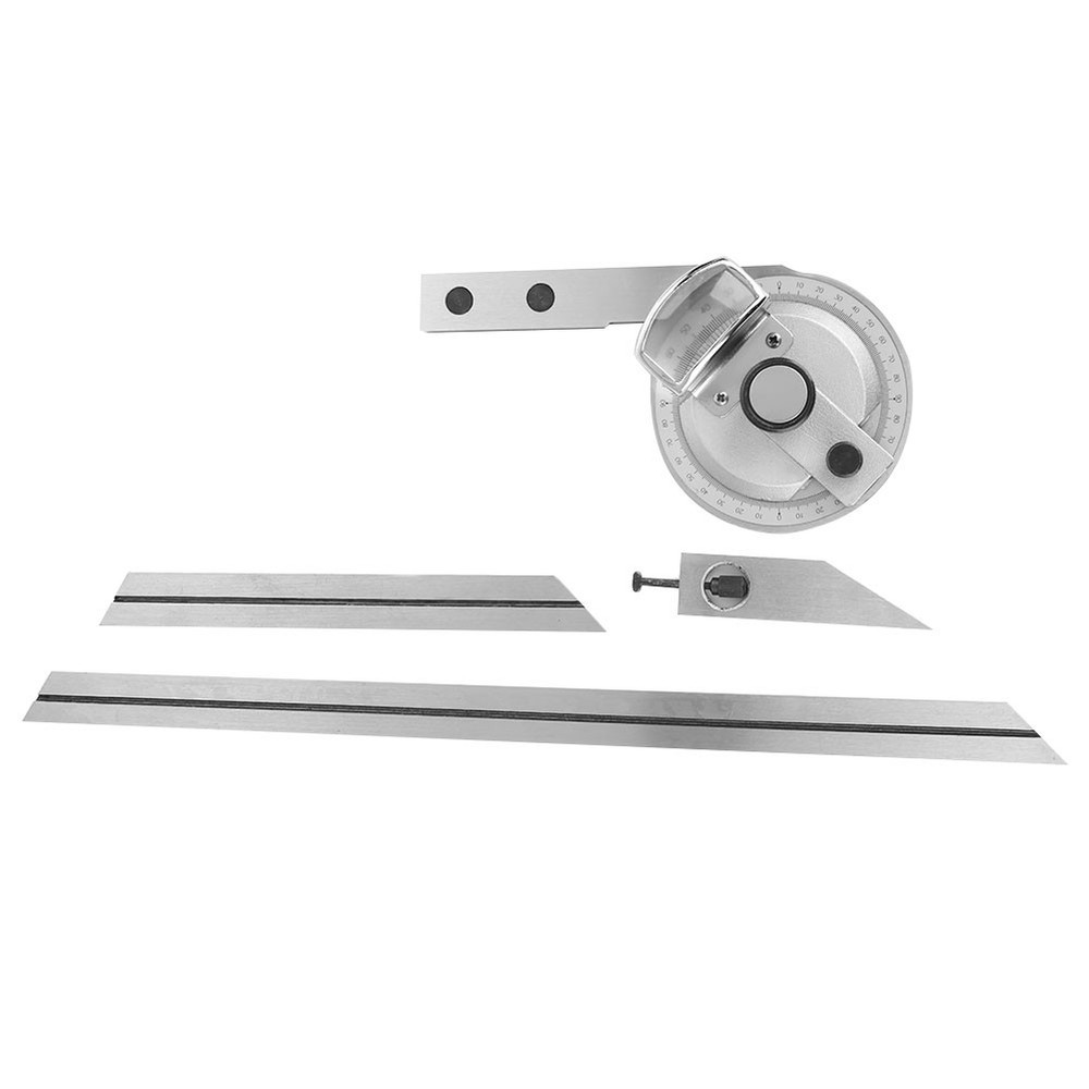 360° Steel Universal Bevel Protractor Angle Finder Measuring Ruler WT