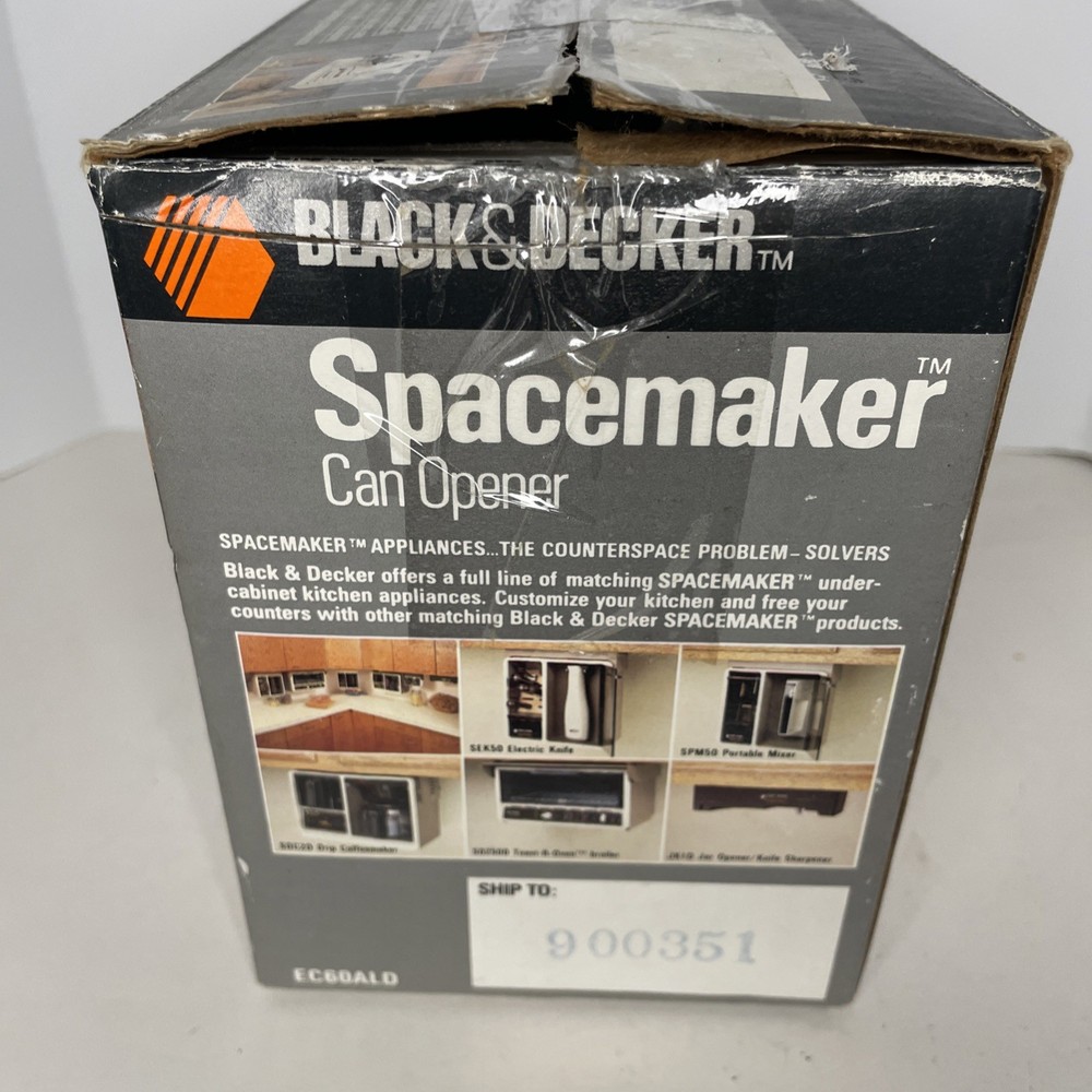 Black & Decker EC-60ALD Spacemaker Can Opener Mounting Bracket RV Camper Kitchen