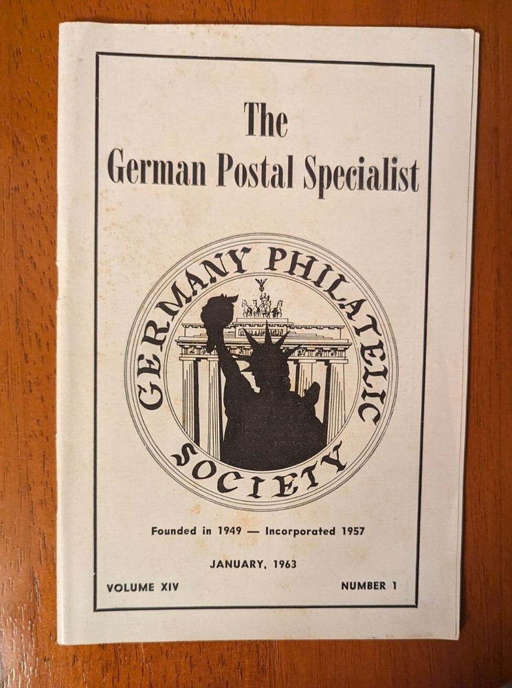 German Postal Specialist Jan 1963 Lindenberg Handbook Zonal Border FDC W/Twist