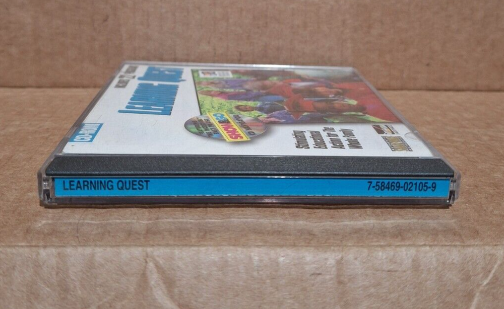 Learning Quest (PC, 1995) - Educational Shareware Disc from Laser Magic, Tested