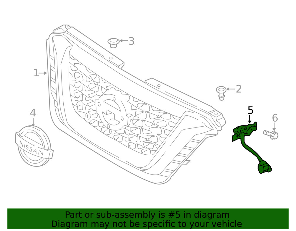 Genuine Nissan Camera 284F1-5RA2A