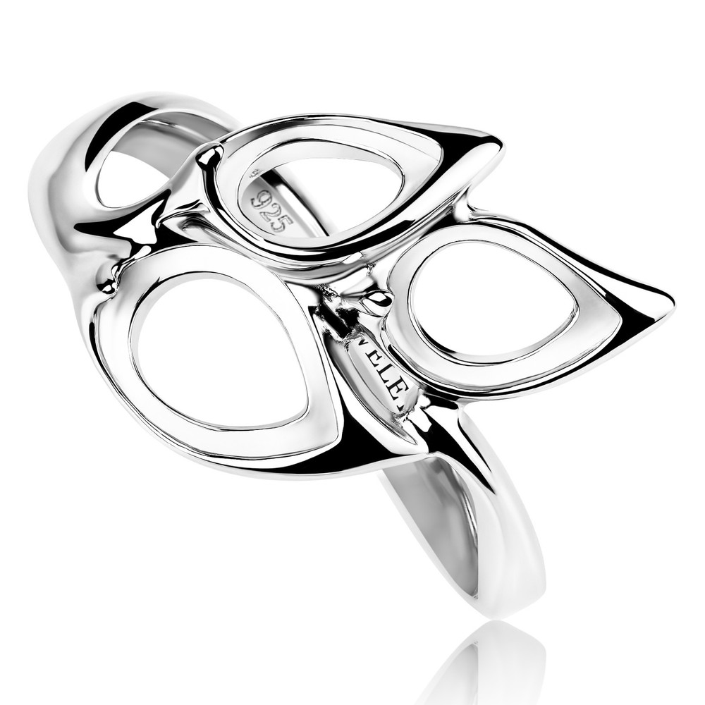 925 Silver Ring Blank – Multi-Stone Setting | Teardrop | DIY Gemstone Ring Base
