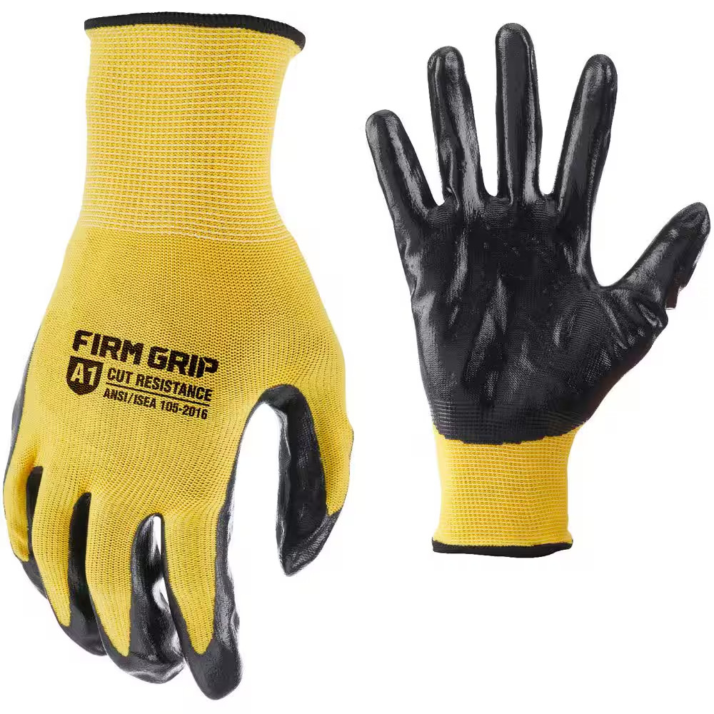 Large Nitrile Coated Outdoor & Work Gloves (100-Pack)