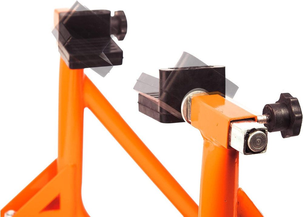 Universal Adjustable Rear Paddock Stand for Motorcycle with Swingarm Rest 360°