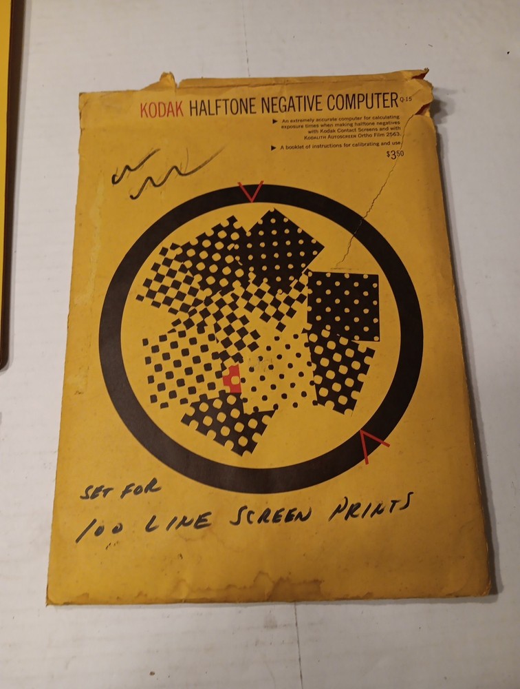 Kodak Graphic Arts Exposure Computer & Halftone Neg. Computers, Filter Selecter