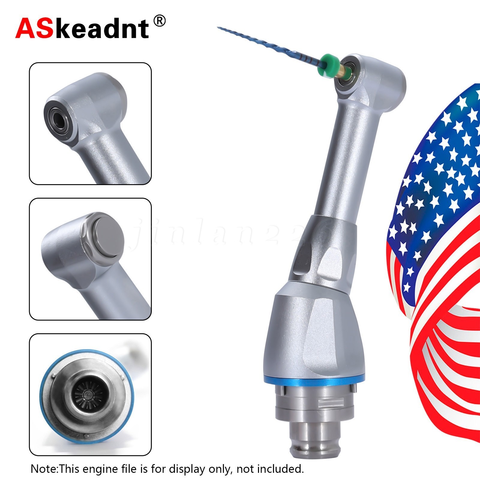 Dental Cordless Endo Motor LED 16:1 Root Canal Treatment / 1:1 16:1 Head