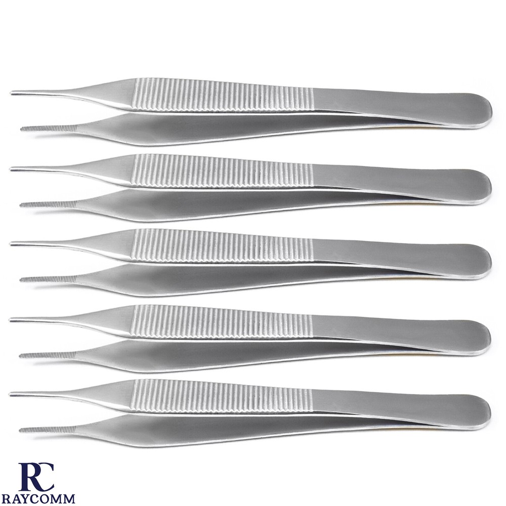 Adson Tweezer Tissue & Dressing Forceps Dissecting Suturing Micro Surgery Tools