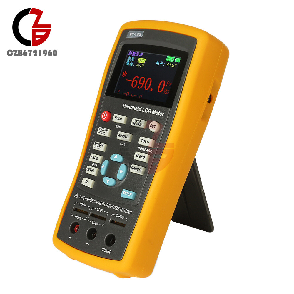 Handheld LCR Bridge Digital LCD Capacitance Inductance Resistance Meter Tester