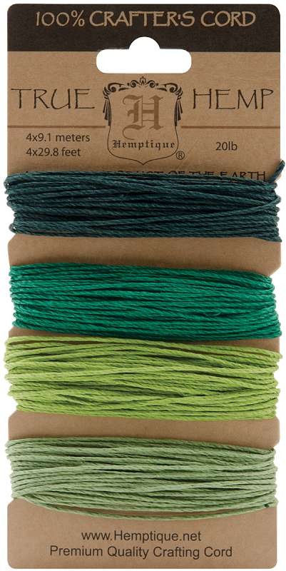 Hemp Cord 20lb 120' Emerald