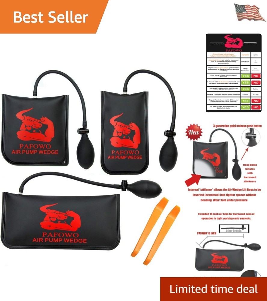 Versatile 3-Piece Leveling Kit with Non-Scratch Pry Tool - Durable & Reliable