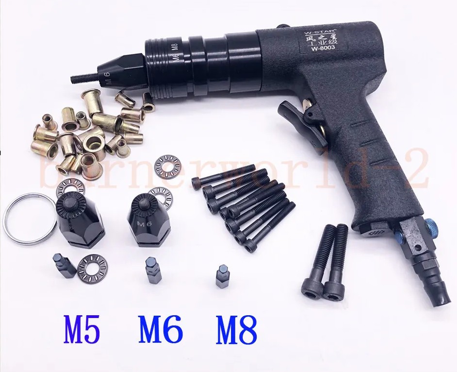 Pneumatic Riveters Pneumatic Pull Setter Air Rivets Nut Gun SelfLocking M5/M6/M8