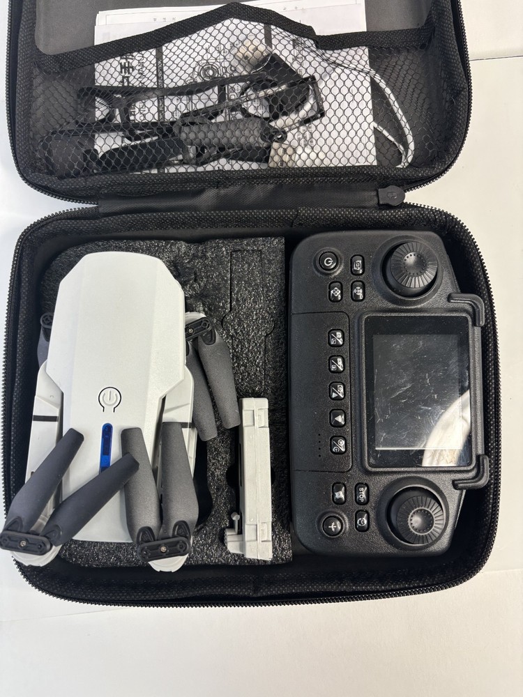 E88 Screen Foldable Drone With Controller Camera Case Ready To Fly! Gray