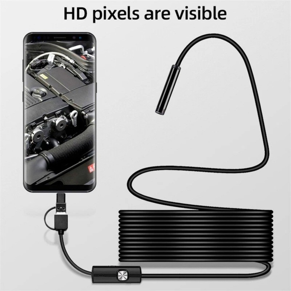Endoscope 2M Cable 6 LED Inspection Camera for Android USB Type-C Waterproof