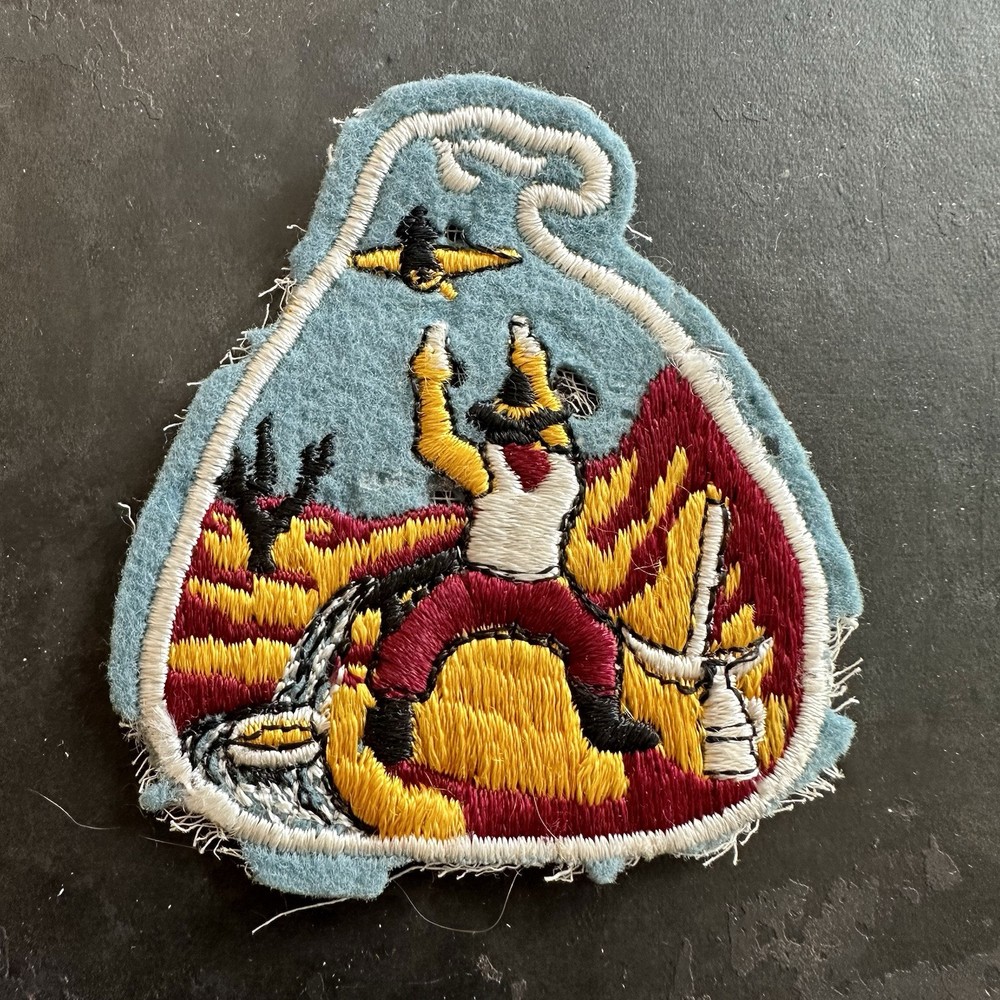 Original WWII 49th Anti Aircraft Brigade Patch Felt