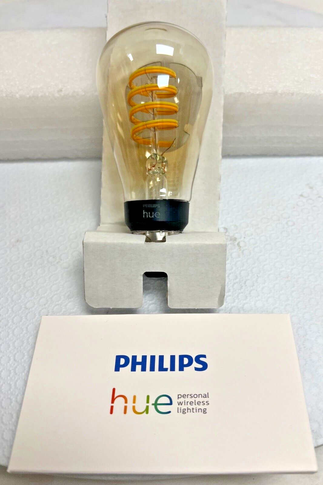Philips Hue White Ambiance Filament ST19 Bluetooth LED Smart Bulb