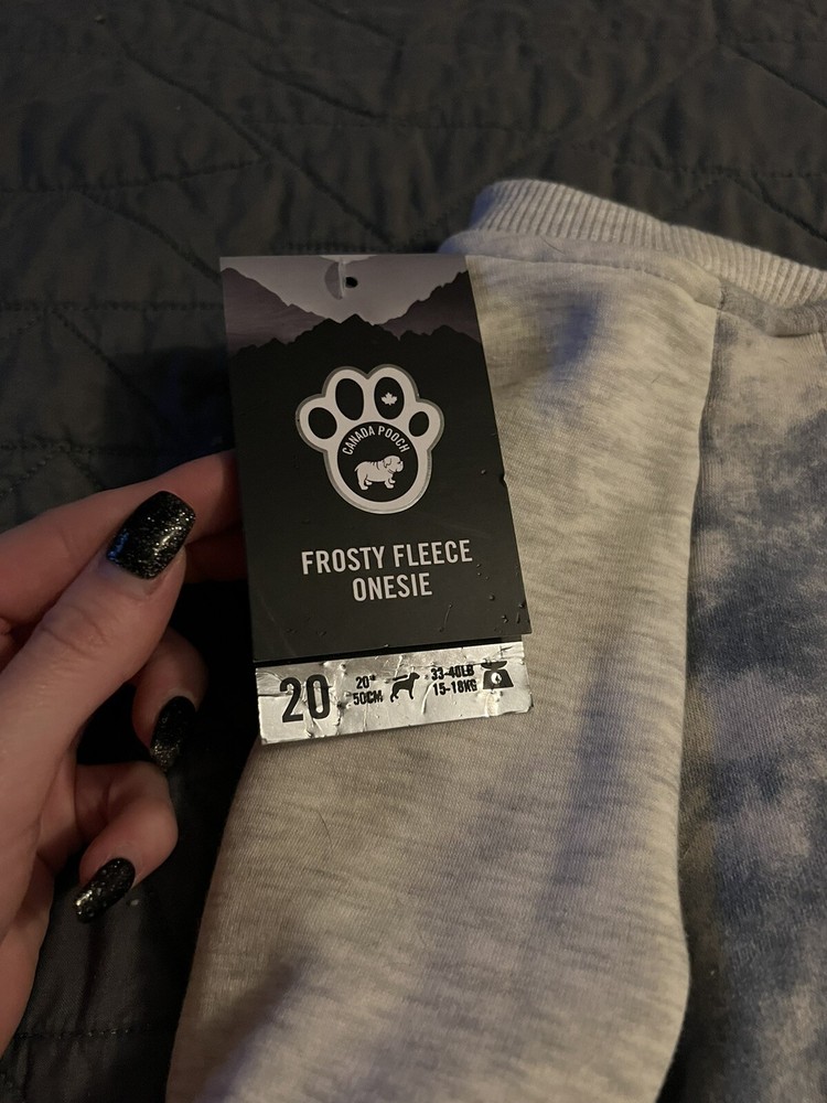 frosty fleece onsie