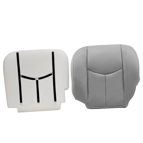 FZJDSD 2PCS 922 Driver Side Bottom Microfiber Leather Replacement Seat Gray