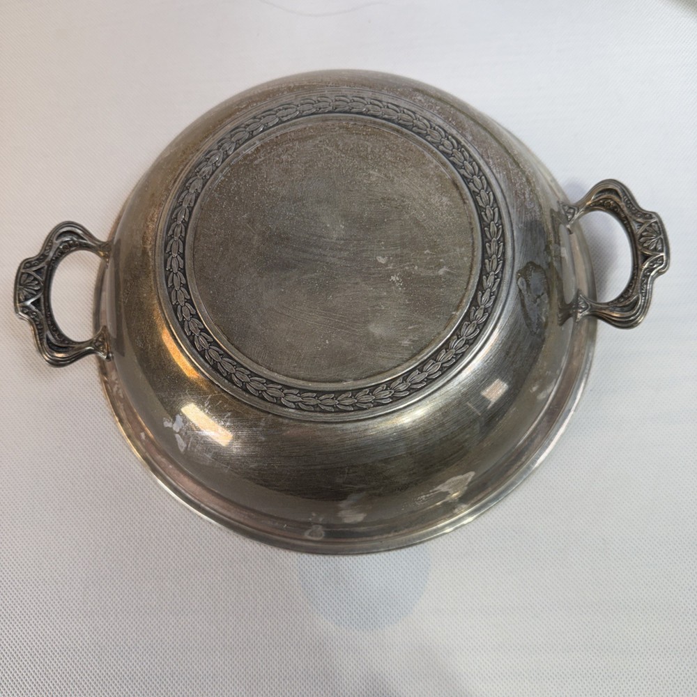 VTG Silver Plated EPNS Covered Serving Dish 13" Round