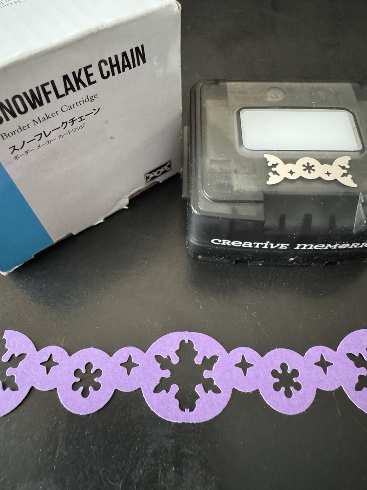 Creative Memories Snowflake Chain Border Maker Cartridge