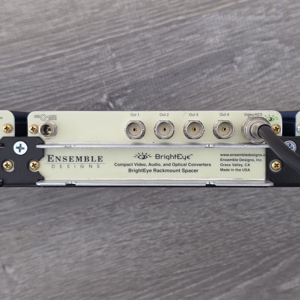 Ensemble Designs BrightEye Rack Bundle (1) BE55 Sync Gen (2) BE41 DA - Powers On