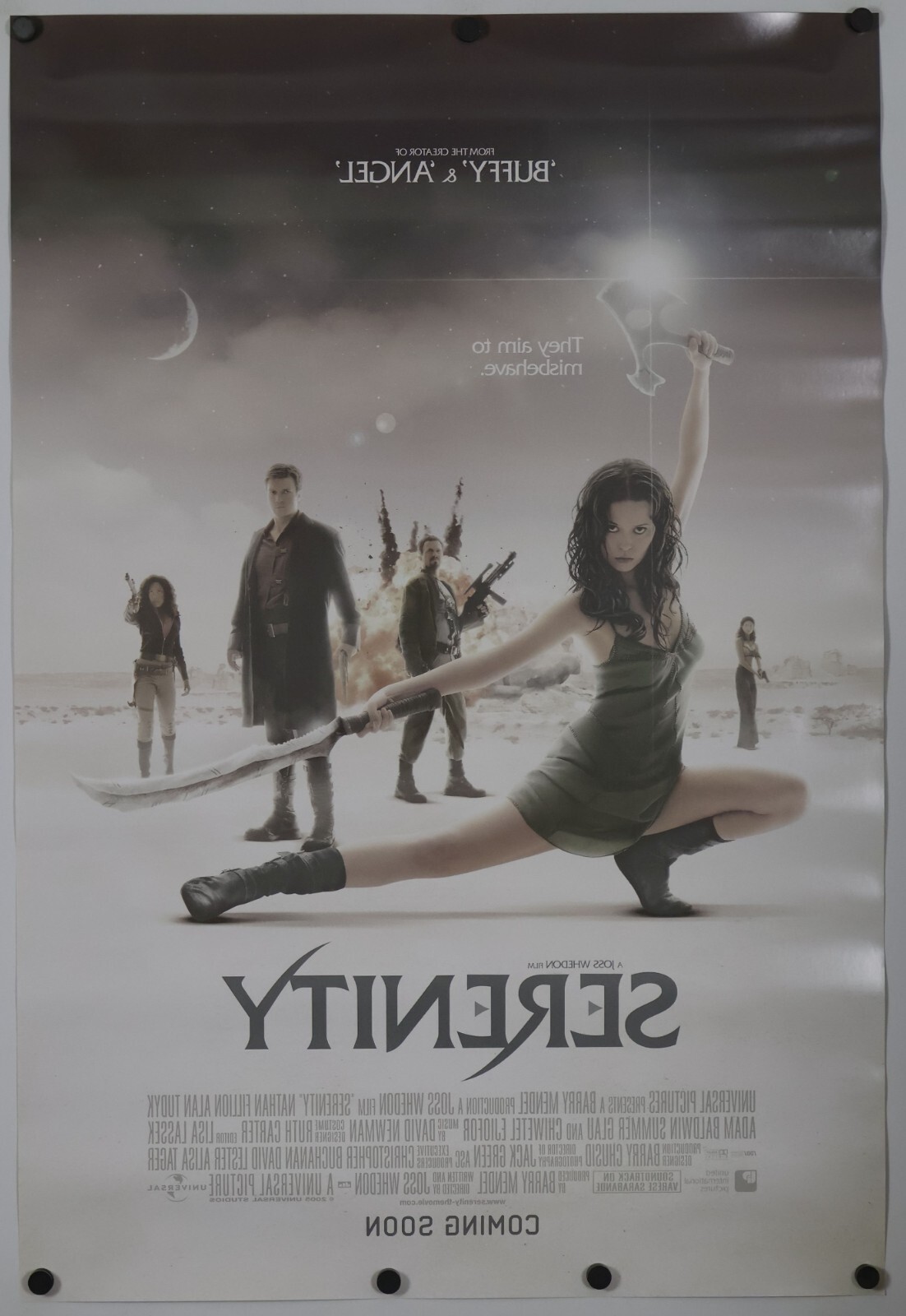 Serenity - original DS movie poster 27x40 D/S - 2005 Firefly Summer Glaus INTL !