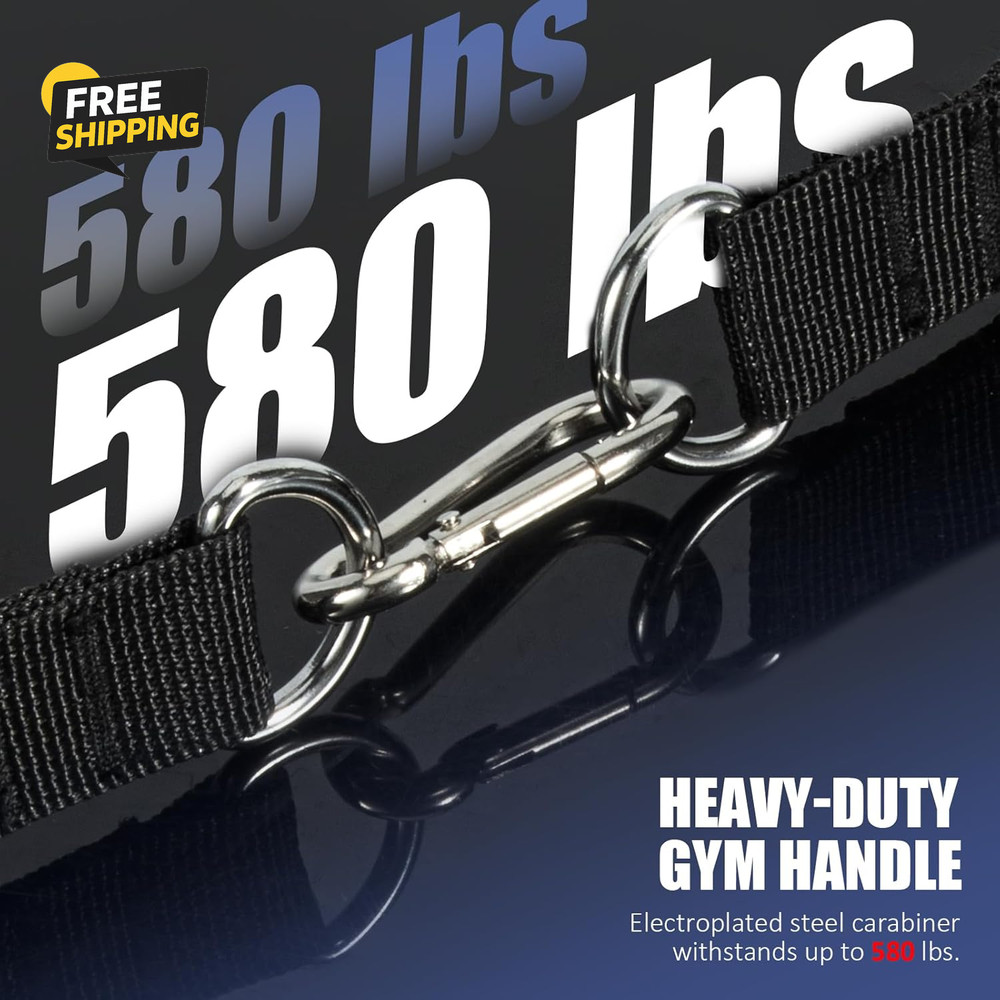 2 Pack Upgraded Exercise Handles, Gym Equipment for Cable Machine Attachments