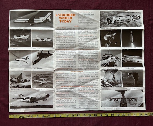 Lockheed Corporation Lockheed World Poster 1981