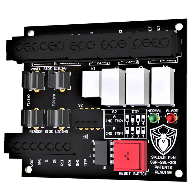 Spider Blocker HID Reader Anti-Tampering Module by Spider Security Products RP40
