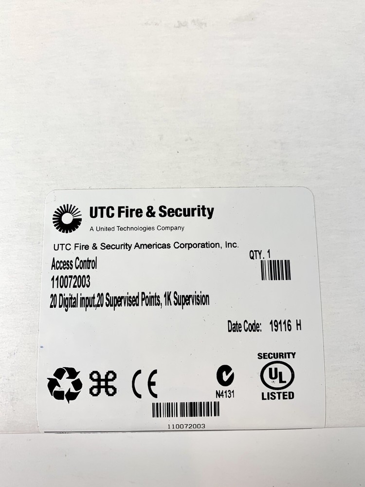GE UTC SECURITY 20 DI Micro/5 110072003 Rev M01 Supervised Digital Input Board