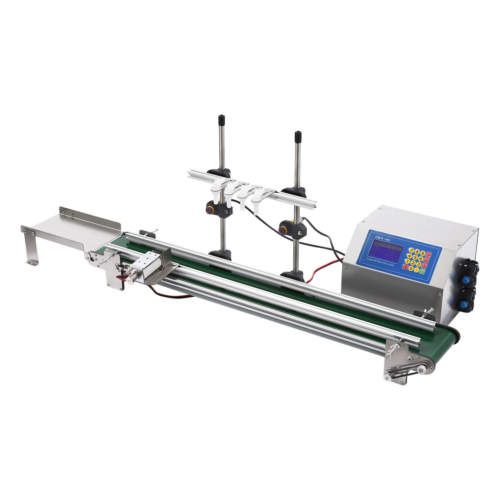 4-Head Automatic Liquid Filling Machine Mini Filling Line 10-500ml Bottle Filler