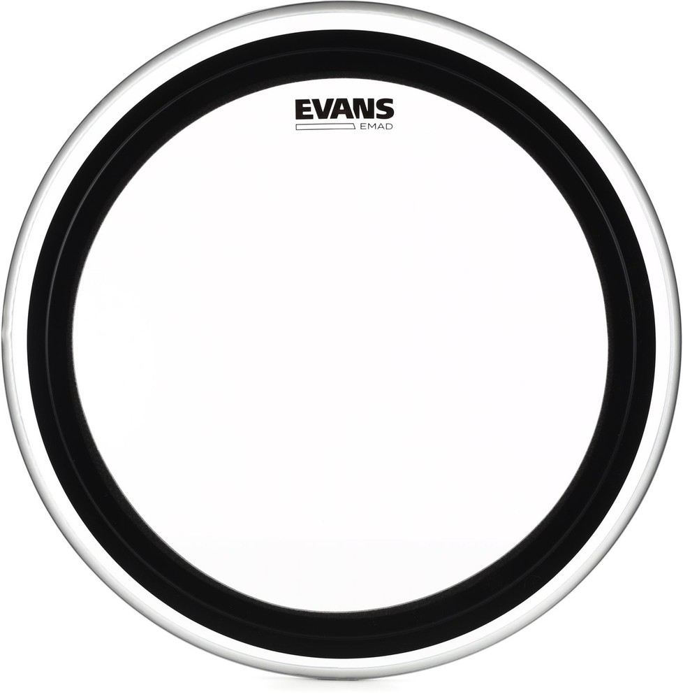 Evans EMAD Clear Bass Drum Batter Head - 20 inch + Evans EQPB2 Value Bundle