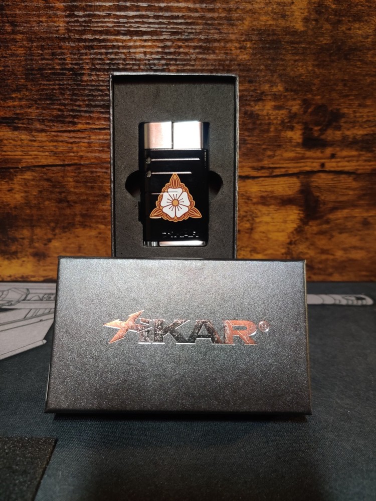 Xikar Black Mayflower Butane Cigar Windproof Refillable Lighter