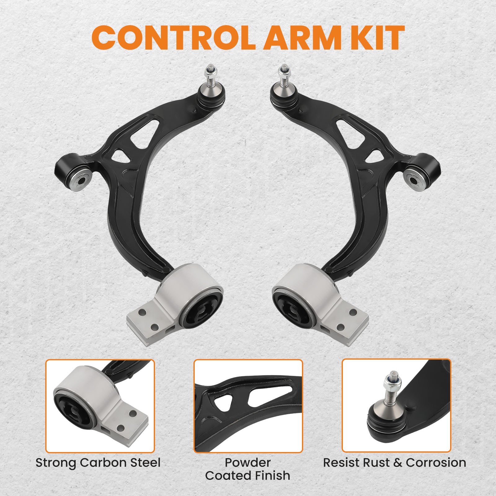 8x Front Lower Control Arms w/ Ball Joints For 2011-2015 2016 2017 Ford Explorer