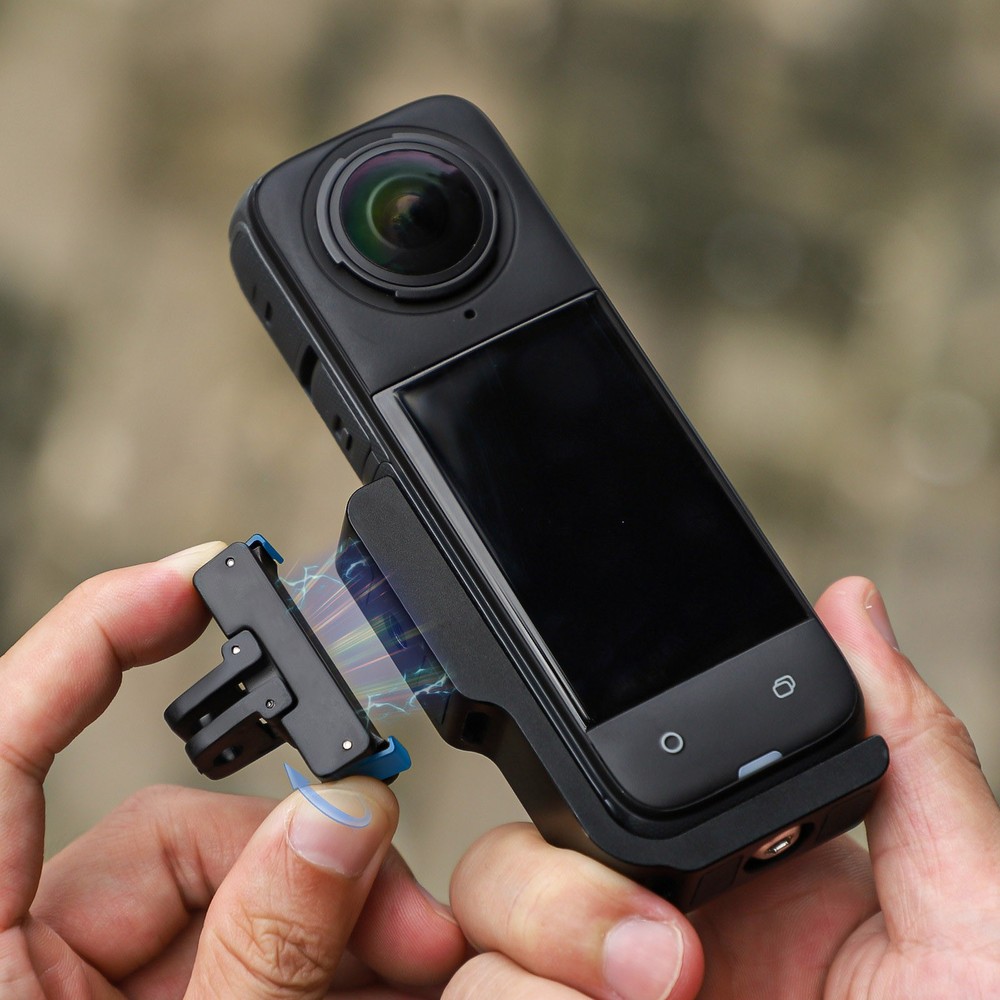 For Insta360 X4 horizontal vertical L-type conversion bracket magnetic adapter