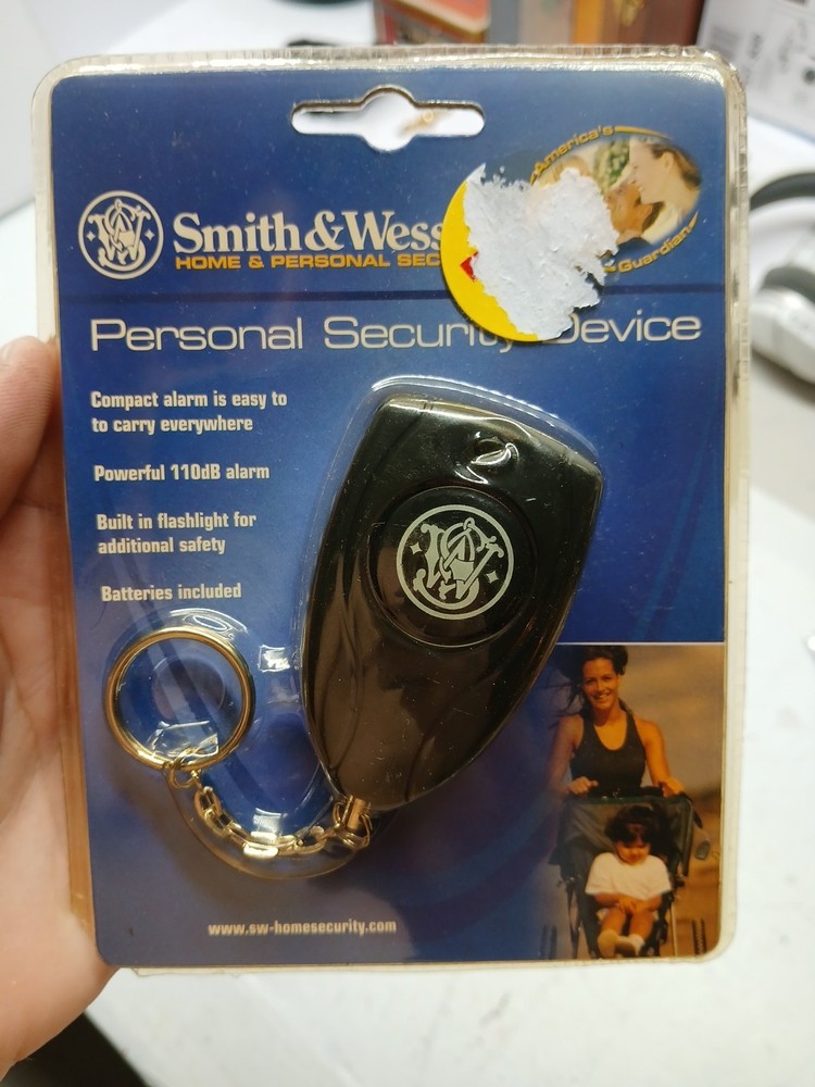 Smith & Wesson Personal Security Alarm, Flashlight, sealed package.