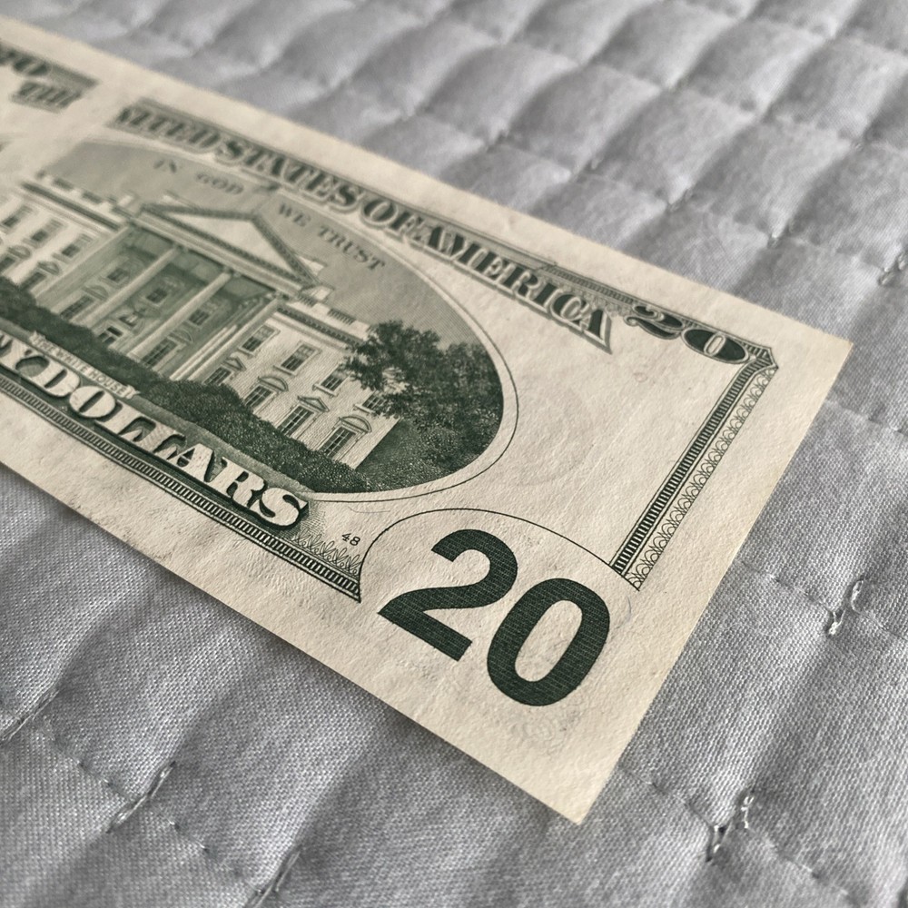 1996 $20 Obstruction Error Note - Unc SERIAL AG25295821D