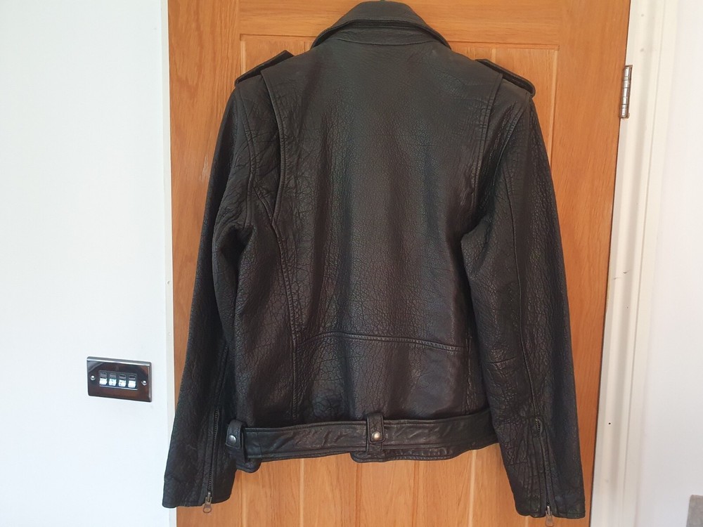 biker buffalo leather jacket