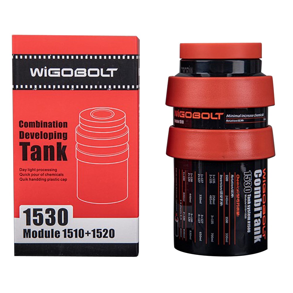 3 Spirals Film Developing Tank for 120 135 B&W Negative Darkroom Processing