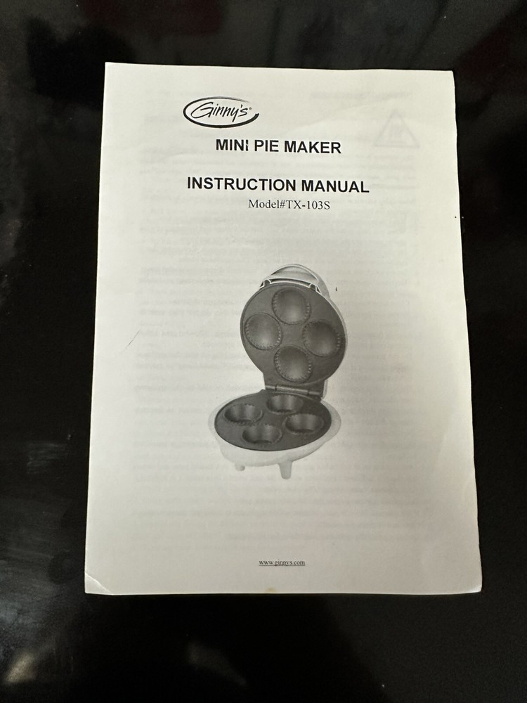 Ginny’s Mini Pie Maker - Brand New