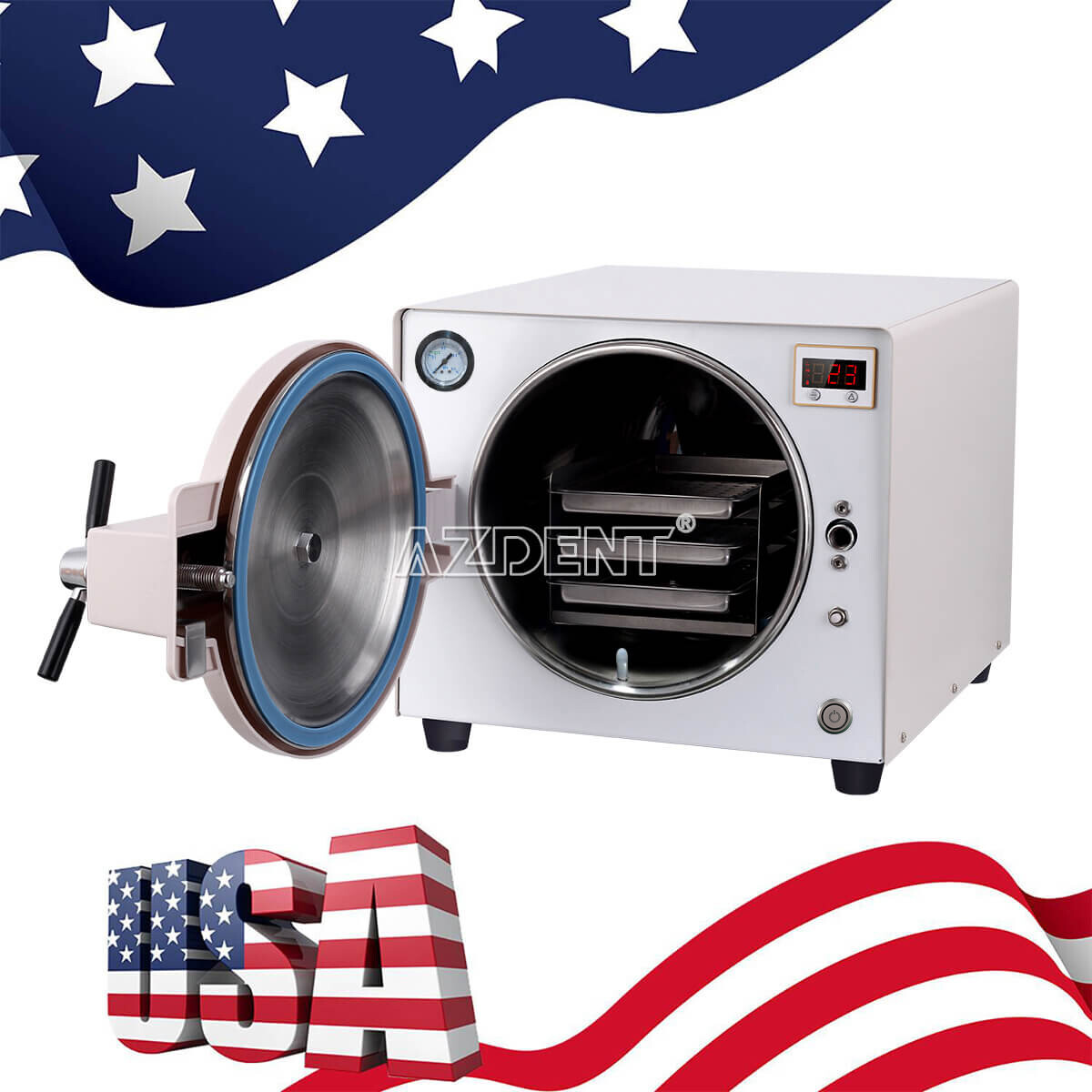 18L /14LDental Autoclave Steam Sterilizer Medical Sterilization Lab Equipment