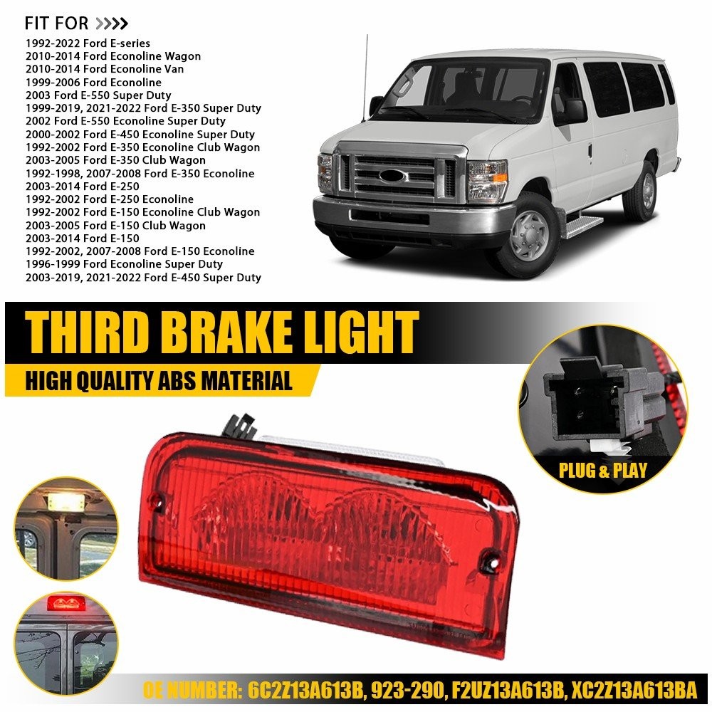 Roof Mounted Third Brake Light 923-290 For Ford E-150 E-250 E-350 Econoline EOOK