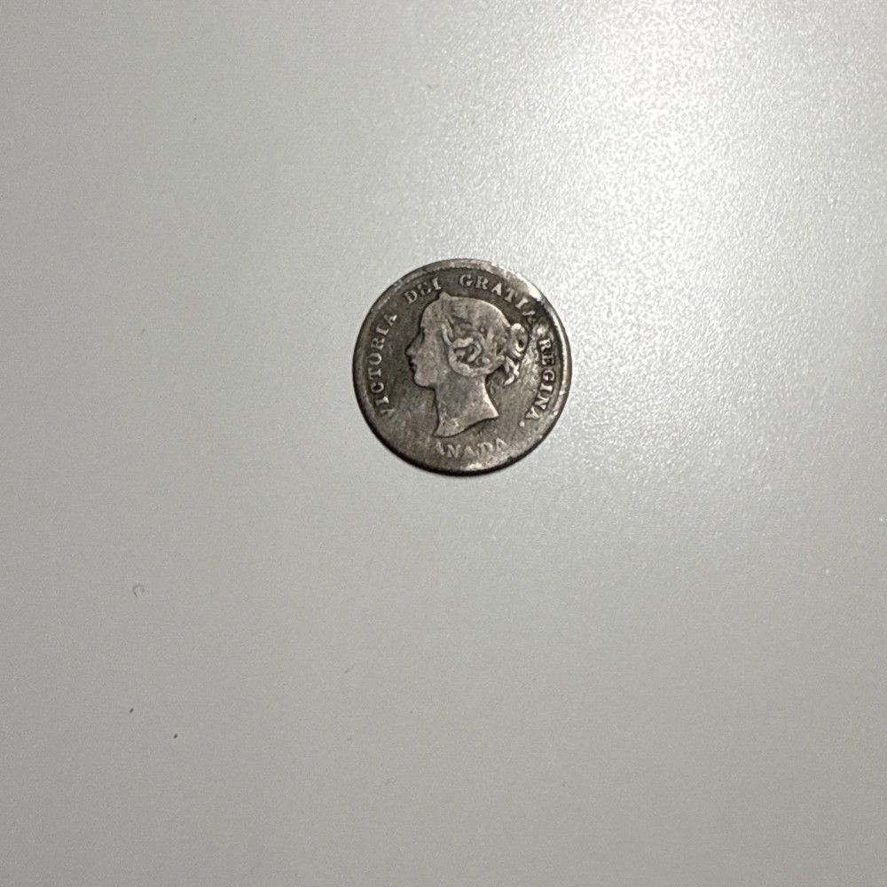 1874-H 5 Cent Canada Silver! Rare!