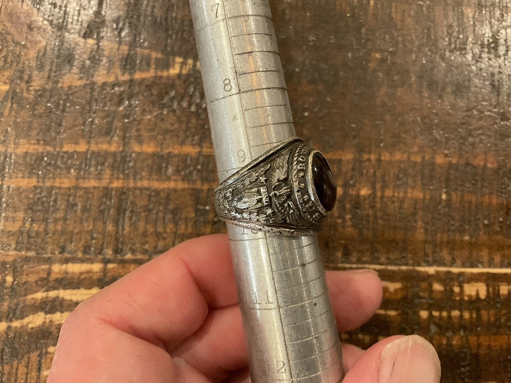ORIGINAL WWII USAAF SCARCE BOMBARDIER RING STERLING