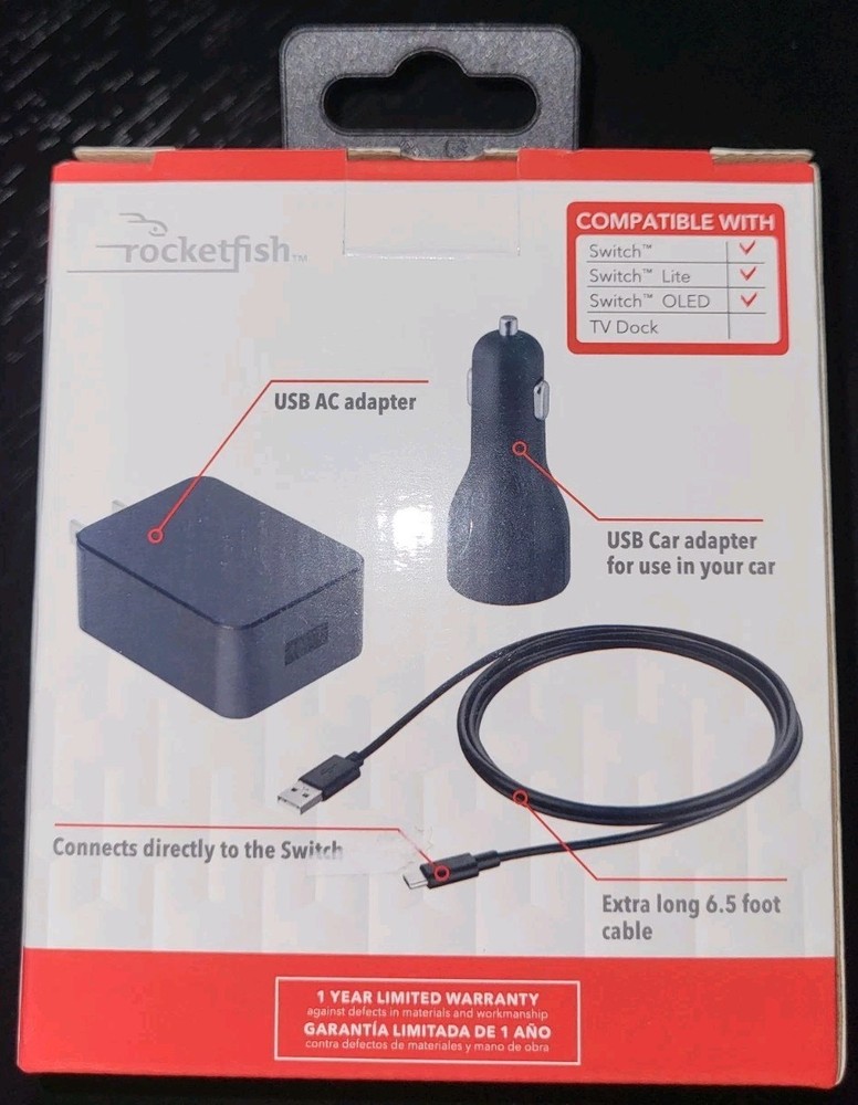 Rocketfish Mobile Power Pack For Nintendo Switch & Switch Lite - Black